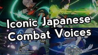 Genshin 5 Star Iconic Japanese Combat Voicelines [upl. by Walczak]