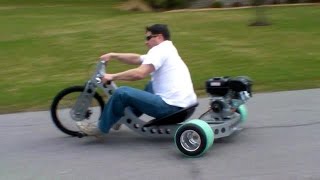 Drift Trike Industrial Custom Motorized Drift Trike [upl. by Airdnaz593]