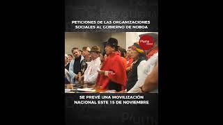 LEONIDAS IZA convoca a movilizaciones en todo el Ecuador este 15 de noviembre [upl. by Deacon]