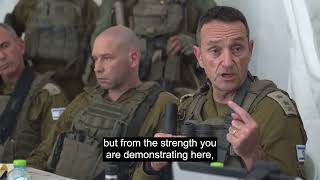 IDF chief The IDF does not tire We are fighting with great intensity and progressing on 7 fronts [upl. by Adaran]