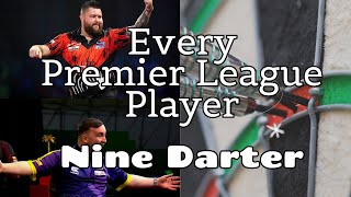 Every Premier League Player Nine Darters 2024 PDC darts pdc premierleague [upl. by Nahgeem]