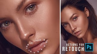 Create Retouching Actions  Frequency Separation  Photoshop [upl. by Oilla]