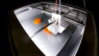 3D Printing a halloween pumpkin on the UltiMaker [upl. by Aliuqet]