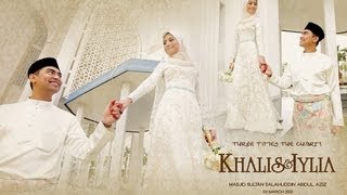 MALAYSIAN WEDDING Wedding Reception Malay Wedding Khalis amp Iylia [upl. by Eux]