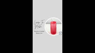 Murano Glass Paint Frosted Glass Can  DIY Craft Warehouse [upl. by Dean]