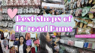 Best shops of FC road Street market Pune Best affordable collection Samarpita Tarafder [upl. by Heyman634]