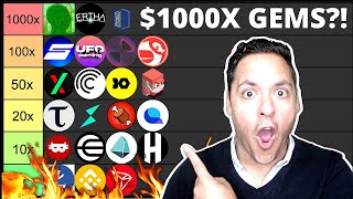 🔥BEST TINY CRYPTO GEMS WITH 1001000X POTENTIAL BY 2025 MULTIPLIER TIER LIST [upl. by Saeger]