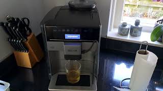 How To Make An Espresso With Siemens eq6 plus s100 [upl. by Zacherie828]