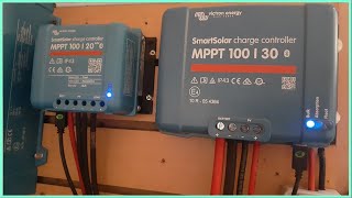 46 Mppt Victron en paralelo SmartSolar Charge controller 10020 10030 [upl. by Newnorb]