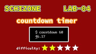 countdown timer in x86 assembly  SCHIZONE LAB04 [upl. by Nide663]