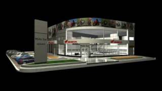 IDEAR arquitectura Animacion 3d agencia de motos honda [upl. by Coplin]