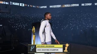 NBA 2K25 San Antonio Spurs Ring Ceremony [upl. by Cressida]