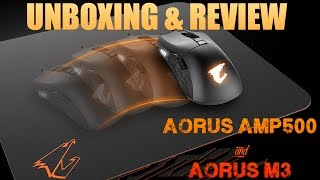 Unboxing y Review  Aorus AMP500 y Aorus M3  Alfombrilla y ratón gaming [upl. by Nannarb958]