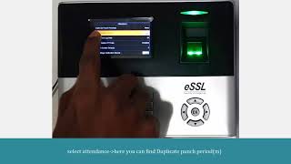 How to set duplicate punch period in eSSL x990 [upl. by Ysied246]