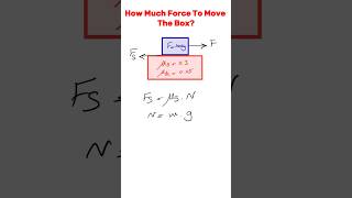 Friction Problems  Easy Method physics shorts [upl. by Gosser571]