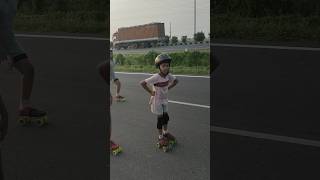 Early morning Road skating practice video 🛼⛸️🛼 skating roadskating inlineskate tr shorts short [upl. by Nelubez385]