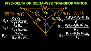 DC Circuits Episode 14 WyeDelta or DeltaWye Transformation Part 2 [upl. by Adnahcal961]