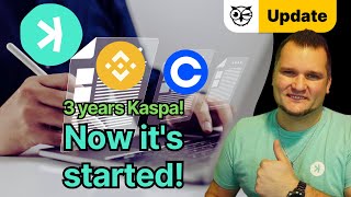 3 years Kaspa Just the beginning for KAS Coinbase and Binance listing in the works Kaspa update [upl. by Clardy]