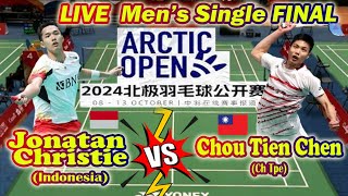 LIVE JONATAN CHRISTIE VS CHOU TIEN CHEN ARCTIC OPEN 2024 [upl. by Grunberg609]