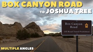 Driving Box Canyon Road to Joshua Tree multiple angles [upl. by Onivla460]