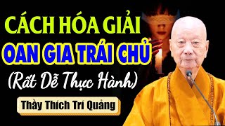 CÁCH HÓA GIẢI quotOAN GIA TRÁI CHỦquot Rất dễ thực hành  Thầy Thích Trí Quảng [upl. by Rheingold]