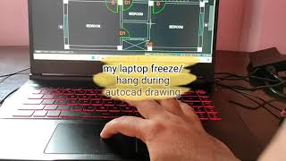 my new MSI gaming laptop freezehang during autocad drawing [upl. by Kubis]