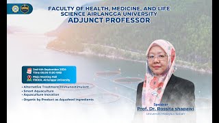 Adjunct Profesor Faculty Of Halth Medicine And Life Science Airlangga University [upl. by Avilys]