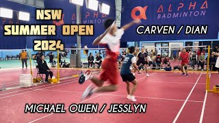 NSW SUMMER OPEN 2024  OXD  Michael Owen  Jesslyn Carrisia vs Carven  Dian [upl. by Amme912]