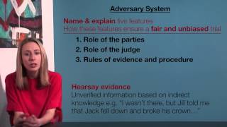 VCE Legal Studies  Adversary System [upl. by Powel]