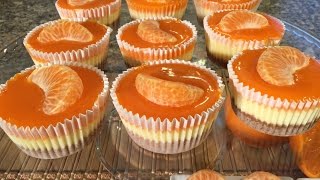 How To Make Mandarin Orange Cheesecake CupcakesFood RecipesGraham Cracker Crust [upl. by Steffane]