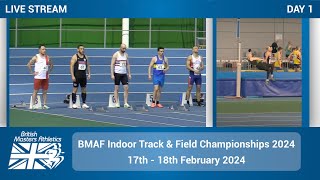 LIVE  British Masters Athletics Indoor Track amp Field Championships 2024  Saturday [upl. by Haase151]