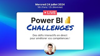 🚀📊 Défis en direct pour progresser sur Power BI [upl. by Terbecki988]