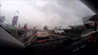 Drive Rain Saltcoats Ardrossan Stevenston Ayrshire Scotland [upl. by Norven778]