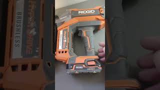 Ridgid Cordless 18g Brad Nail Gun Review [upl. by Ellennahc]