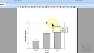 Creating and analysing a simple bar graph in SigmaPlot 13 [upl. by Oj]