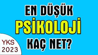 2023 yks en düşük psikoloji kaç net I en düşük psikoloji sıralama [upl. by Anirec404]