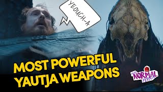 MOST POWERFUL YAUTJA WEAPONS The predator Lore [upl. by Hacceber]