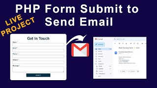 PHP Contact Form Submit To Send Email  PHP Form Submit Send Email Live Project [upl. by Alphonse]