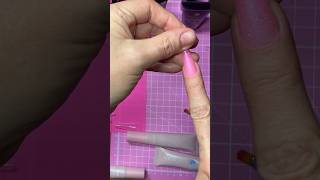 Placing Dual Tip On Nail nails nailart polygel [upl. by Hose361]