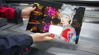 2513 UV Printer printing glass decorative painting [upl. by Gierc]