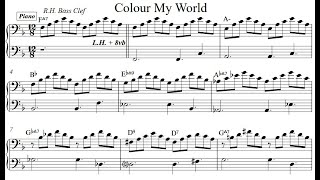 COLOUR MY WORLD for Flute Piano  Vocal  Sheet Music LyricsChordsSing Play Along Chicago [upl. by Niatirb]