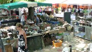 La foire aux antiquités et à la brocante de Barjac  15 Août 2009 [upl. by Minardi]