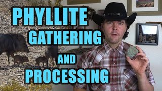 Phyllite Rock  Gathering and Processing Techniques for Pottery [upl. by Lucienne981]