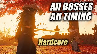 Ghost of Tsushima  All Bosses Perfect Timing Duels  part 22 Lethal No Cutscene PS5 4K [upl. by Hannad]