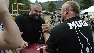 Georgi Tsvetkov Vs Nick Mode 2024 Rathdrum Armwrestling Tournament [upl. by Ahsinhoj901]