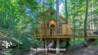 The Beech Treehouse  Hocking Hills Treehouse Cabins [upl. by Zorana271]