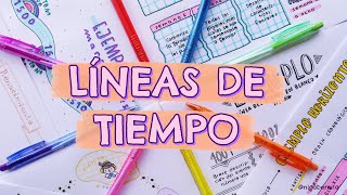 CÓMO HACER UNA LÍNEA DE TIEMPO 🌜¿QUÉ ES UN EJE CRONOLÓGICO🌛 IDEAS DE DECORACIÓN Y APUNTES BONITOS [upl. by Zetrauq]