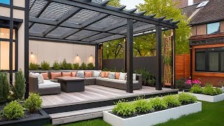 100 Modern Patio Designs 2024 Home Garden Landscaping Ideas  Terrace amp Rooftop Garden Pergola Part2 [upl. by Aedni]