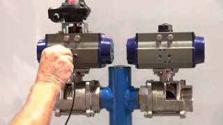 Double Acting amp Spring Return Pneumatic Actuators [upl. by Hyacinthie208]