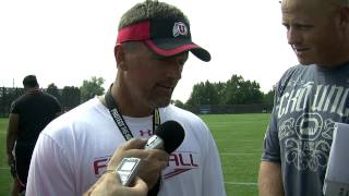 Crimson Corner Kyle Whittingham post practice August 16 2012 [upl. by Merril]